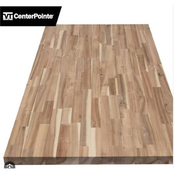 CenterPointe Unfinished Butcher Block Counter top, Natural Finish 72×25.5×1.5″
