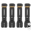 Image 1 : Duracell Hybrid LED Flashlights, 4-Pack with 1500 Lumens Output