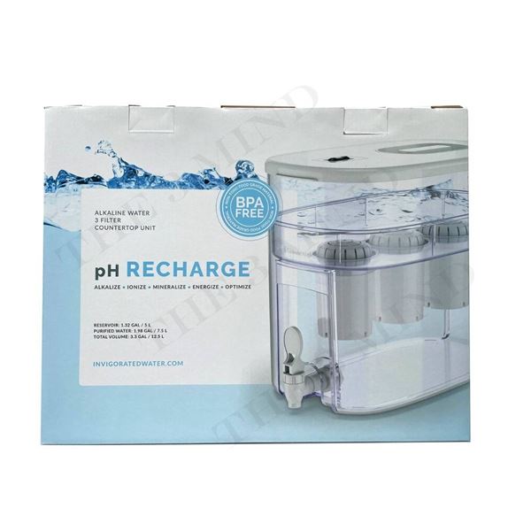 PH Recharge 1F Alkaline Water Filter Countertop Unit