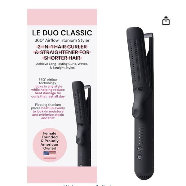 Le Duo Grande 360 Degree Airflow Styler – Black
