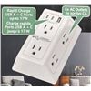 Image 1 : 2 Wall Taps with USB Ports and 6 AC Outlets