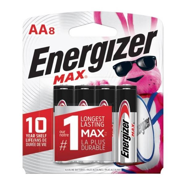 Lot of 6 Energizer MAX AA Batteries (8-Count Packs)