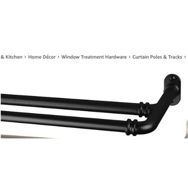 Rod Desyne DP063-844D Double Curtain Rod 84-120 Inch A