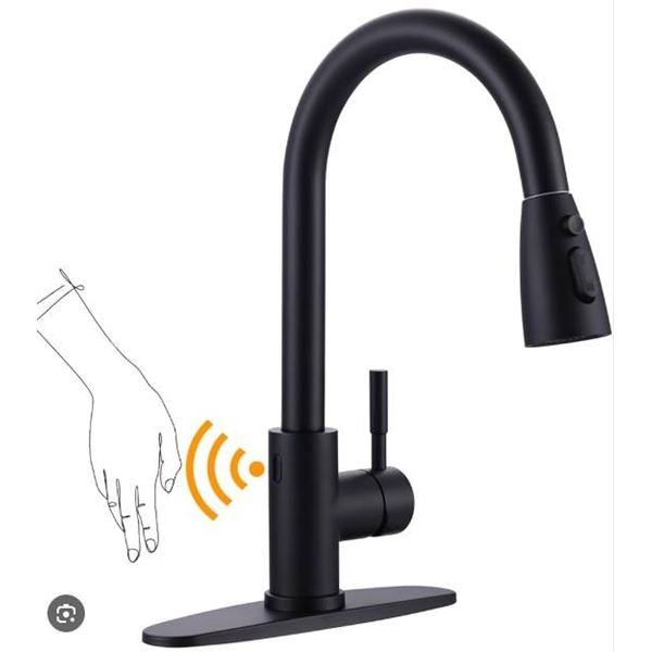 WOWOW Touchless Kitchen Faucet Model 2322301 with Sensor Operated Design