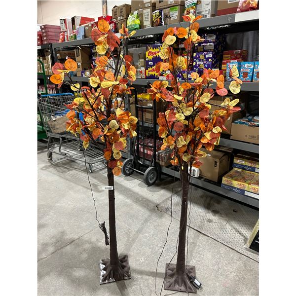 5.5 Ft Artificial Autumn Trees With LED Lights