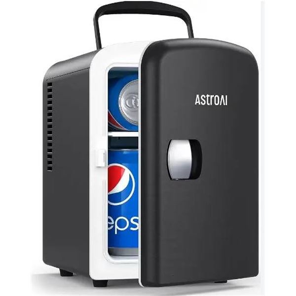 AstroAI LY02024A 4L Mini Fridge with 6-Can Capacity