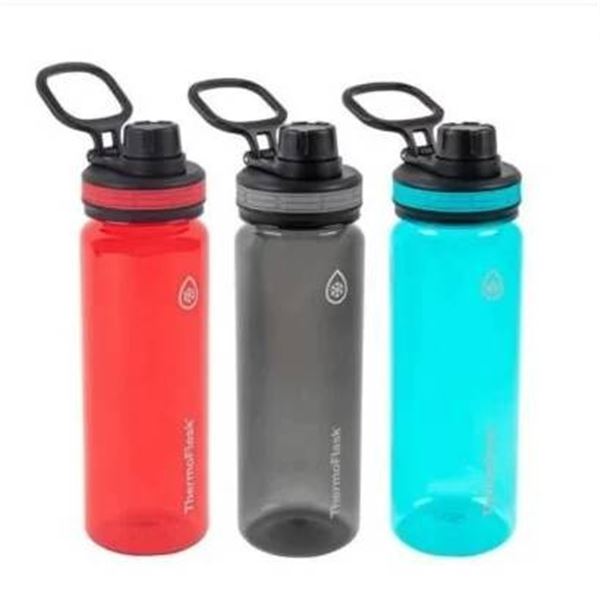 ThermoFlask Set of 3 Bottles with Leakproof Spout, 32 oz Each
