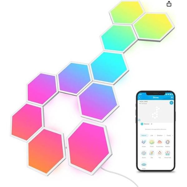 Govee Glide Hexagon Light Panels – 10 Pieces