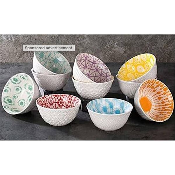 10 Signature Bowls, 325.31 mL, Multicolor