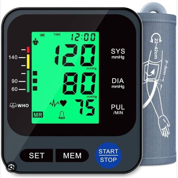 Arm-Type Electronic Blood Pressure Monitor Model BSX625 With Digital Display