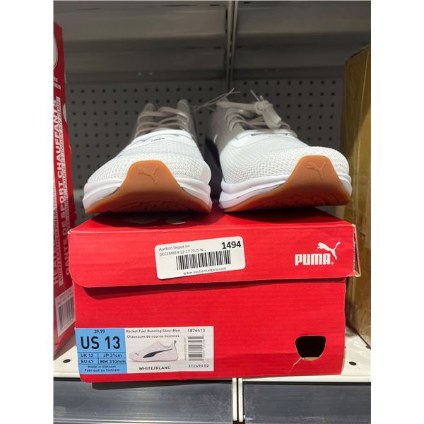 Puma Rocket Fuel Running Shoes for Men, US Size 13, White