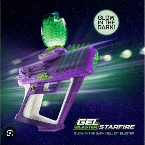 Gel Blaster Starfire Glow in the Dark Blaster with 5000 Gellets Included