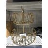 Image 2 : Two-Tier Metal Wire Countertop Organizer in Gold