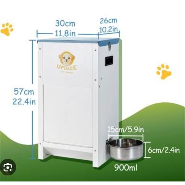 UFelice Gravity Pet Feeder with 25 LB Food Capacity