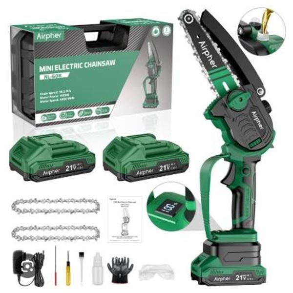 Airpher 6-Inch Mini Electric Chainsaw With 1100W Motor