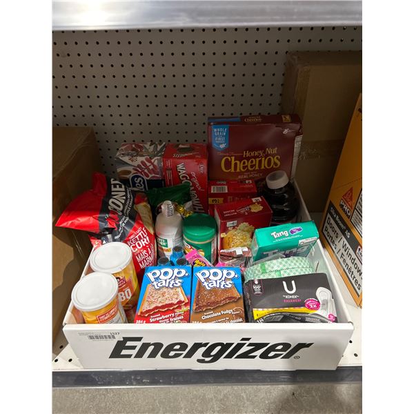 Box lot of Assorted  Food and Snack Items