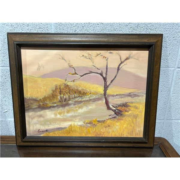 Framed Oil Painting Titled ‘Highwood’ By Carol Cowan, 12×16 Inches