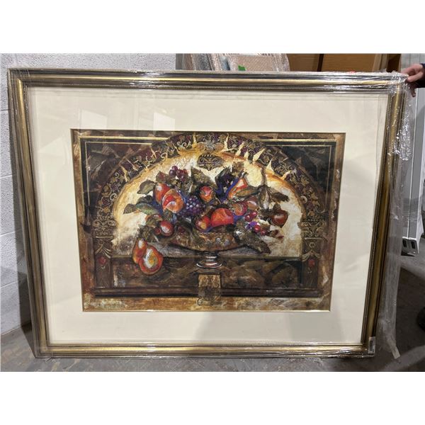 Framed Still Life Artwork Featuring Fruits – 4ft x 3ft