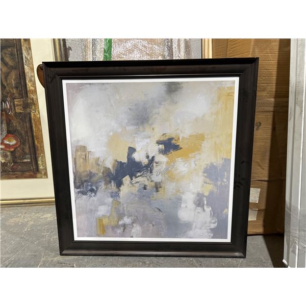 Abstract Painting in 2ft 8in x 2ft 8in Wooden Frame
