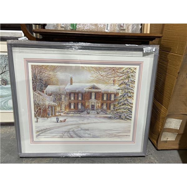 Trisha Romance The Ice Castle Framed Limited Edition Reproduction, 2ft 9in x 2ft 4in