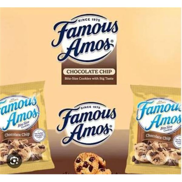 Famous Amos Chocolate Chip Cookies 30 x 56g Total 1.68 kg