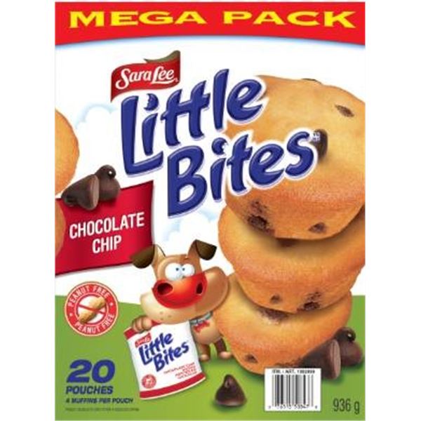 Sara Lee Little Bites Chocolate Chip Mega Format, 936g – 20 Sachets