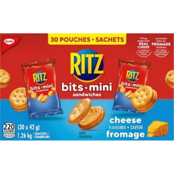Ritz Bits Mini Cheese Flavored Sandwich Crackers, 1.26 kg