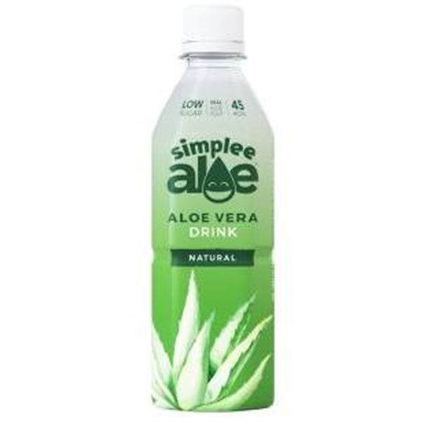 Simple Aloe Vera Drink with Pulp – 12 x 500 mL Bottles
