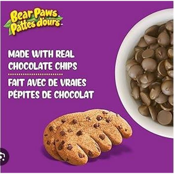 Dare Bear Paws Chocolate Chip 1.44 kg – 36 Sachets