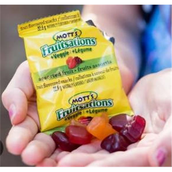 Mott’s Fruitsations Fruits Assortis Gummy Snacks, 1.5 kg, 68 Sachets