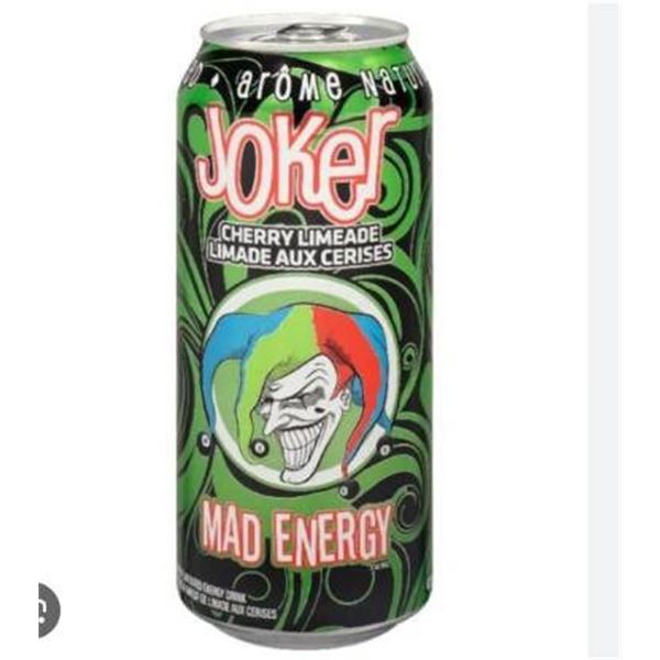 Joker Mad Energy Cherry Limeade 12-Pack 473ml (16 oz) Cans