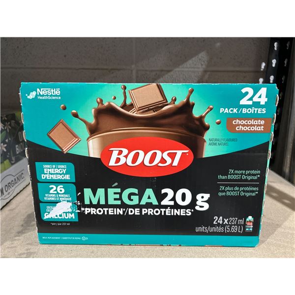 Nestle Boost Mega 20 g Protein Chocolate – 24 Units x 237 ml
