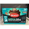 Image 1 : Nestle Boost Mega 20 g Protein Chocolate – 24 Units x 237 ml