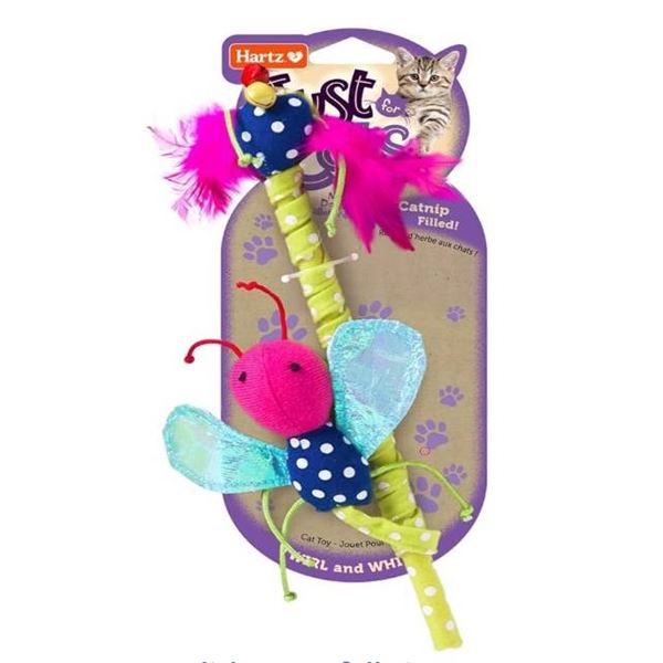 Hartz Just For Cats Twirl and Whirl Interactive Cat Toy Wand, All Breed Sizes Lot of 3