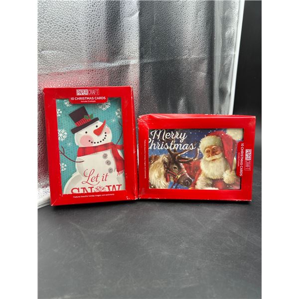 Lot of PaperCraft Essentials Holiday Card Collection, 20 Christmas Cards with Envelopes