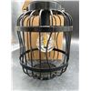Image 1 : LED Solar Lantern 8-Inch,  Black Metal Design