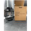Image 2 : LED Solar Lantern 8-Inch,  Black Metal Design