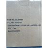 Image 5 : LED Solar Lantern 8-Inch,  Black Metal Design