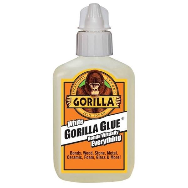 Gorilla Glue White, 59 mL, Waterproof and 100% Elatable