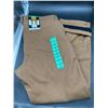 Image 2 : CAT Fleece Lined Canvas Pants, Size 38×32, Brown