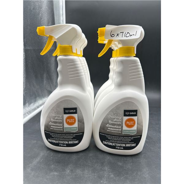 Lot of 6 – 710 mL Co-Op Gold Pure Foaming Stain Removers for Mould and Mildew