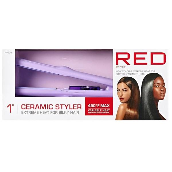 Red by Kiss 1″ Ceramic Styler Flat Iron