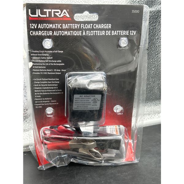 Ultra 12V Automatic Battery Float Charger, Model 35000
