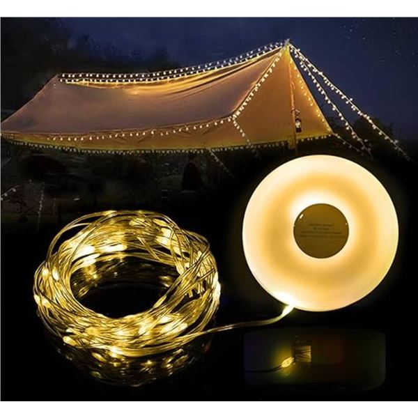 YD-2314 String Lights Camping Lights, 8M LED Strip with Warm Light Lot of 2