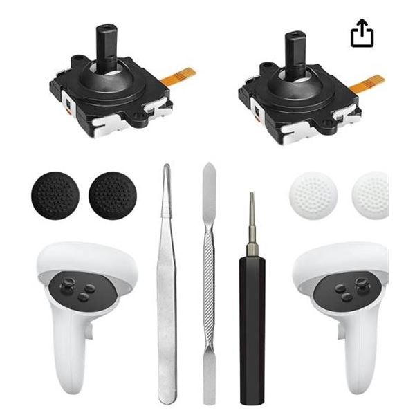Joystick Replacement Kit for Oculus Quest 2/3 Controller, Repair Kit for Meta Quest 2/3 Controller 1