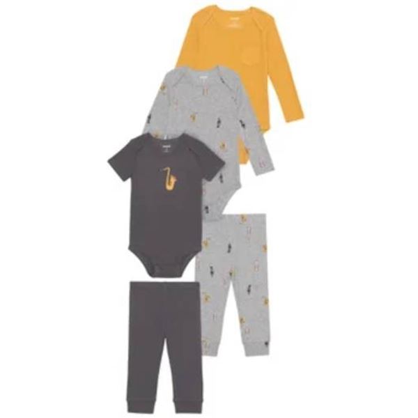 Pekkle 5-Piece Toddler Outfit Set, 18M, Organically Grown Cotton