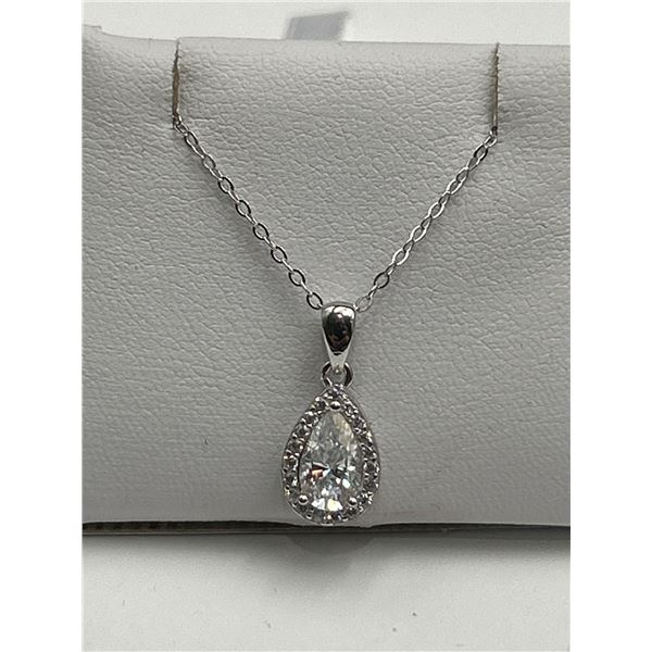$985 APPRAISED 1.00 CARAT PEAR CUT SOLITAIRE PENDANT
