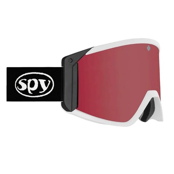Spy Raider OG Black Snow Goggles with ML Rose Silver Mirror Lens