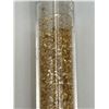 Image 4 : LOT OF 2 – large vials golden flake material