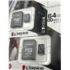 Image 3 : Kingston Canvas Select Plus 64GB MicroSD Cards with Adapters (2 Units)